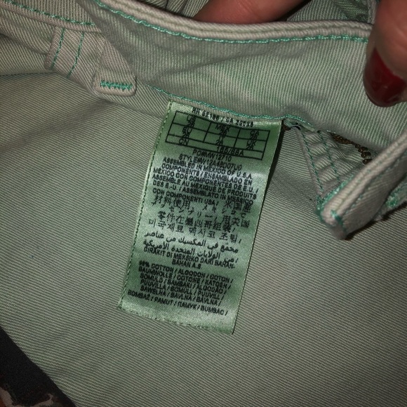 Guess Skinny Jesns- Pastel Mint Green - Picture 4 of 7